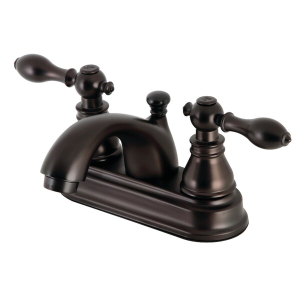 Kingston Brass KB2605ACL 4-Inch Centerset Bathroom Faucet, Oil Rubbed Bronze KB2605ACL - main
